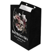 Halloween Skull Boo's Before I Do's Brautparty Mittlere Geschenktüte (Rückseite Schrägansicht)