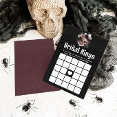 Halloween Skull Brautparty Bridal Bingo Einladung