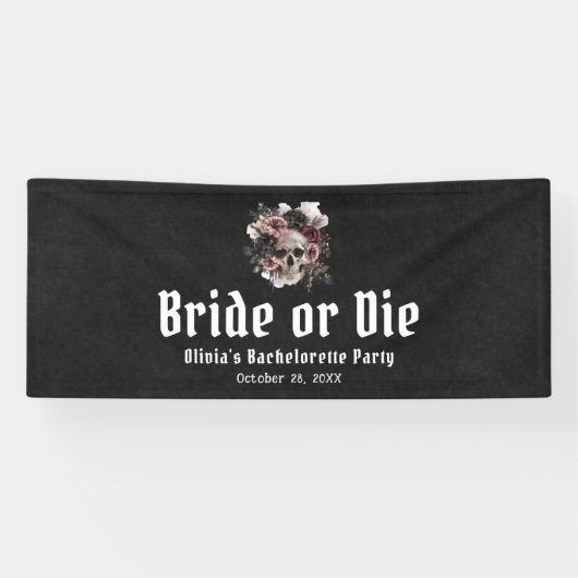 Halloween Skull Bridge oder Die Junggeselinnen-Abs Banner (Horizontal)
