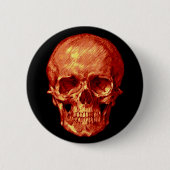 Halloween Skull Button (Vorderseite)