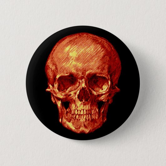 Halloween Skull Button (Vorderseite)