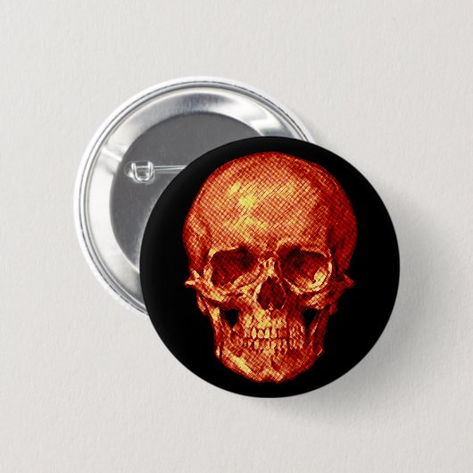 Halloween Skull Button (Vorne & Hinten)