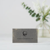 Halloween Skull Calling Card Visitenkarte (Stehend Vorderseite)