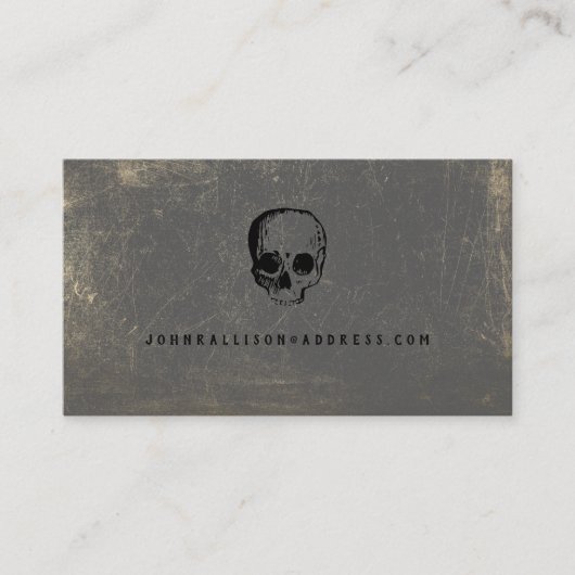 Halloween Skull Calling Card Visitenkarte (Vorderseite)