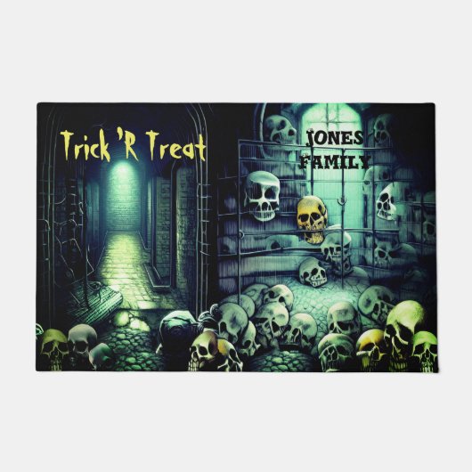Halloween Skull Cellar Doormat Fußmatte (Vorderseite)