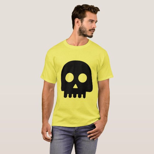 Halloween Skull Comb T-Shirt (Vorne ganz)