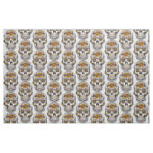 Halloween Skull Combed Baumwollstoff Stoff (Fat Quarter (45,7 x 55,9 cm))