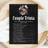 Halloween Skull Couple Trivia Brautparty Game Einladung