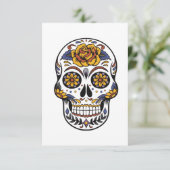 Halloween Skull Dankeskarte (Stehend Vorderseite)