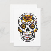 Halloween Skull Dankeskarte (Vorne/Hinten)