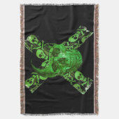Halloween Skull Decke (Vorderseite Vertikal)