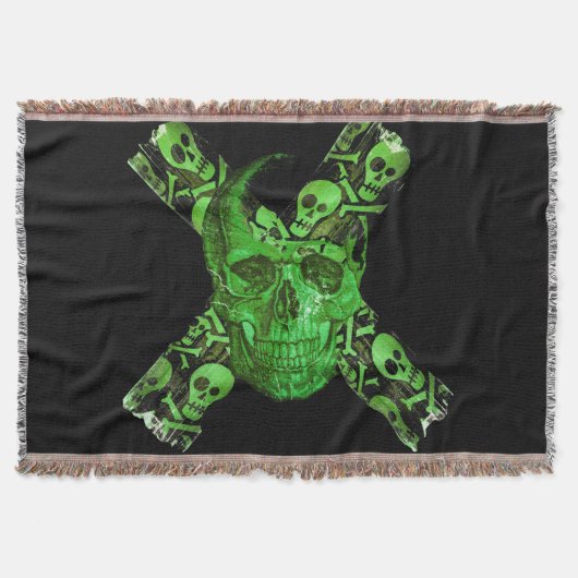 Halloween Skull Decke (Vorderseite)