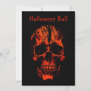 Halloween Skull Einladung