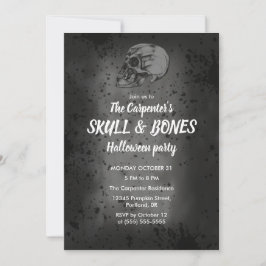 Halloween Skull Einladung