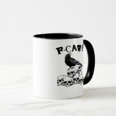Halloween Skull. F Caw F Vintage Graphic Tasse (VorderseiteRechts)