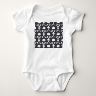 Halloween Skull farbenfrohe Muster Baby Strampler