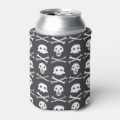 Halloween Skull farbenfrohe Muster Dosenkühler (Kanne Vorderseite)