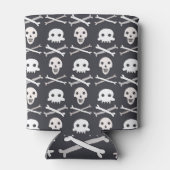 Halloween Skull farbenfrohe Muster Dosenkühler (Rückseite)