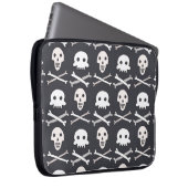 Halloween Skull farbenfrohe Muster Laptopschutzhülle (Vorne Rechts)