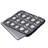 Halloween Skull farbenfrohe Muster Laptopschutzhülle (Vorne Knopf)