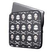 Halloween Skull farbenfrohe Muster Laptopschutzhülle (Vorderseite Links)