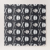 Halloween Skull farbenfrohe Muster Puzzle (Horizontal)