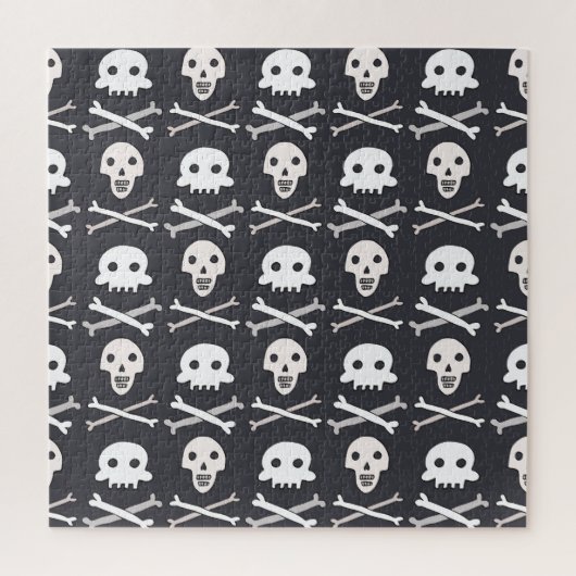 Halloween Skull farbenfrohe Muster Puzzle (Vertikal)