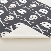 Halloween Skull farbenfrohe Muster Sherpadecke (3/4)