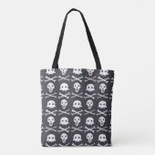 Halloween Skull farbenfrohe Muster Tasche (Rückseite)