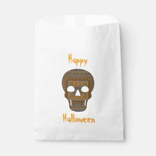 Halloween Skull Favor Bag Geschenktütchen (Vorderseite)