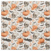Halloween-Skull-Fledermäuse und -Blume Stoff (Muster)