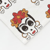 Halloween Skull Fleece Blanket (Ecke)