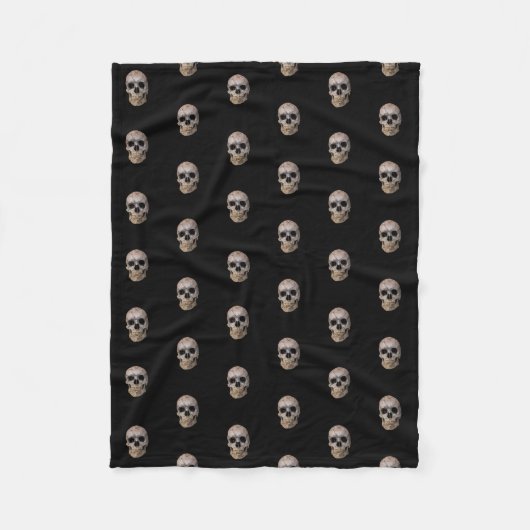 Halloween Skull Fleece Blanket (Vorderseite)