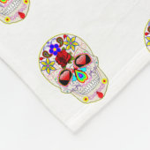 Halloween Skull Fleecedecke (Ecke)