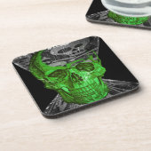Halloween Skull Getränkeuntersetzer (Linke Seite)