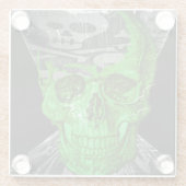 Halloween Skull Glasuntersetzer (Rückseite)