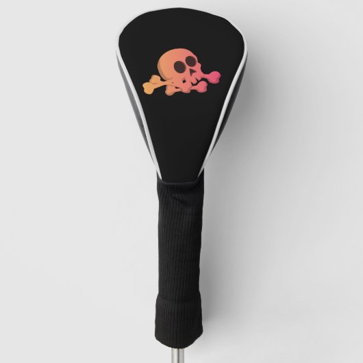 Halloween Skull Golf Headcover (Vorderseite)