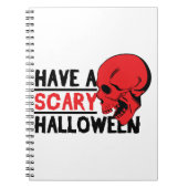 Halloween Skull - Habe einen beängstigenden Hallow Notizblock (Vorderseite)