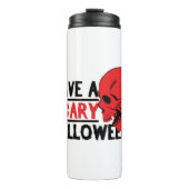 Halloween Skull - Habe einen beängstigenden Hallow Thermosbecher (Vorderseite)