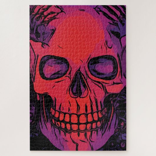 Halloween Skull Illustration Jigsaw Puzzle (Vertikal)