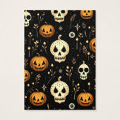 Halloween Skull Jackolanterns Earring Display Card (Rückseite)