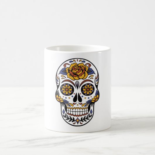 Halloween Skull Kaffeetasse (Mittel)
