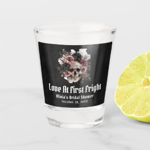 Halloween Skull-Liebe im ersten Fright-Brautparty Schnapsglas