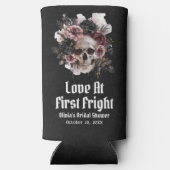 Halloween Skull-Liebe im ersten Fright-Brautparty Selters Dosenkühler (Rückseite)