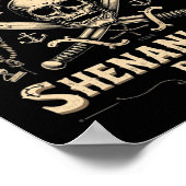 Halloween Skull Ließ The Pirate Shenanigans Beginn Poster (Ecke)