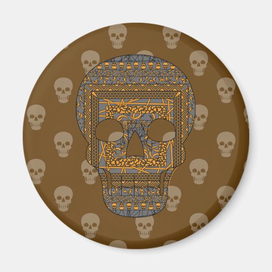 Halloween Skull Magnet (Vorne)