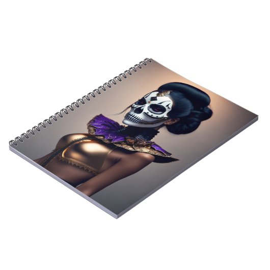 Halloween Skull Mask Notizblock (Linke Seite)