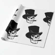 HALLOWEEN SKULL MIT HAT