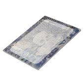 Halloween Skull mit Kronen und Eule Notizblock (angewinkelt)