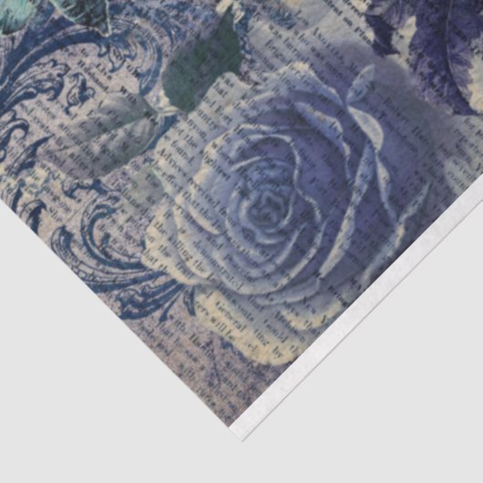 Halloween Skull mit Kronen und Eule Seidenpapier (Ausschnitt)